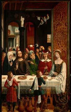 MASTER of the Catholic Kings The Marriage at Cana Spain oil painting art